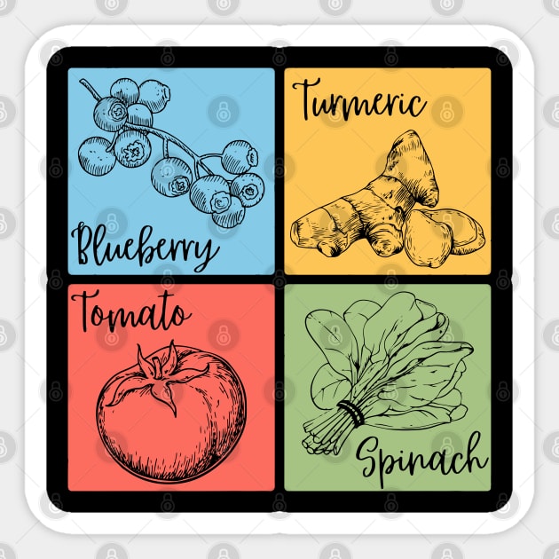 Artistic Herb and Floral Retro Collage Sticker by TuncGK